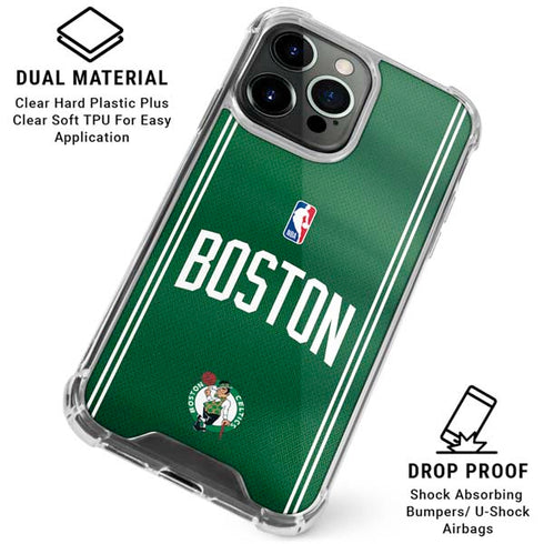 NBA Boston Celtics Jersey iPhone 15 Pro Max Clear Case